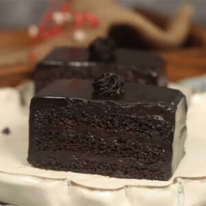 Dark chocolate pastry