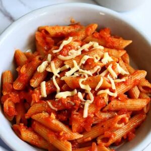 Red sauce pasta
