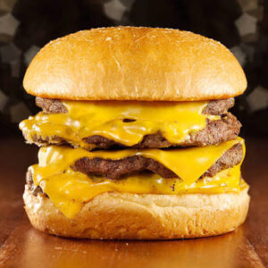 Melted cheese burger