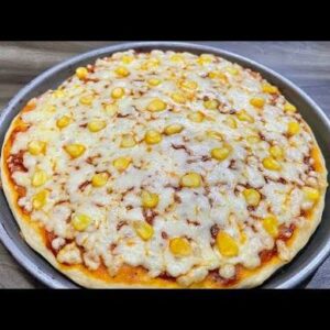 Sweet corn pizza
