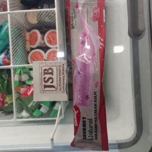 Gourmet natural gulkand ice cream kulfi + 2 tissue