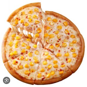 Cheese corn pizza