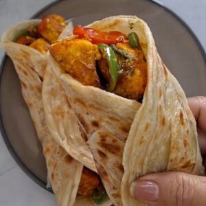 Tawa paneer roll